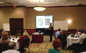 Cohort 13 of the Michigan Shifting Gears program attending a presentation.