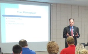 I'm talking about the photograph for your LinkedIn profile.